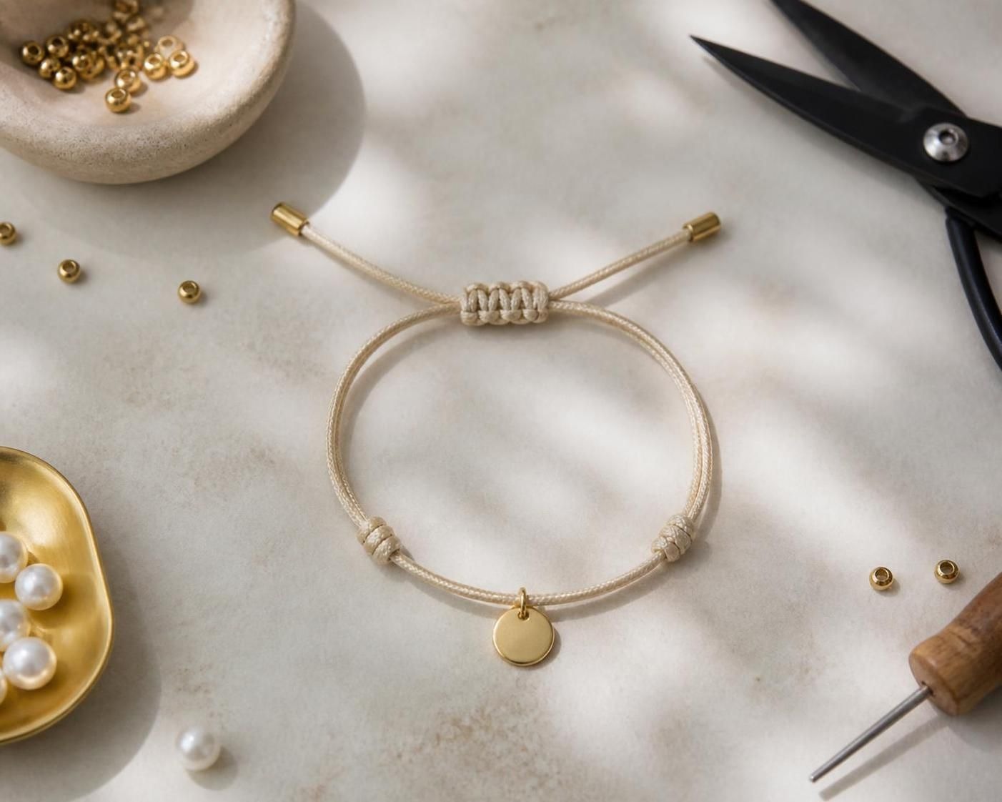 découvrez notre bracelet à nœud coulissant : fabrication artisanale, tailles ajustables pour un confort optimal, et sourcing en gros pour répondre à toutes vos demandes.