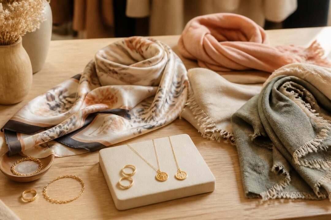 découvrez comment les colliers-foulards, écharpes bijoux et petits accessoires deviennent les alliés incontournables pour booster votre panier moyen avec style et élégance.